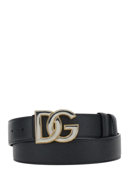 Curea Dolce & Gabbana neagra din piele