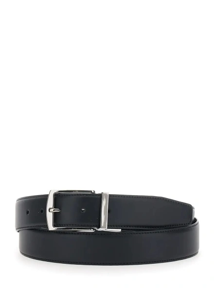 Curea Giorgio Armani neagra din piele