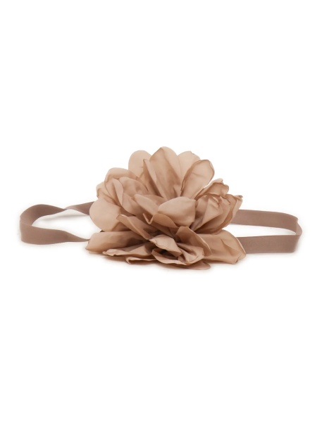 Curea TAFFETA BELT WITH MAXI FLOWER