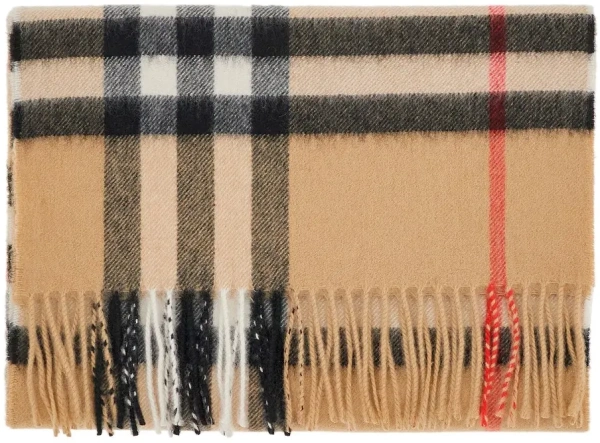 Esarfa Check cashmere scarf