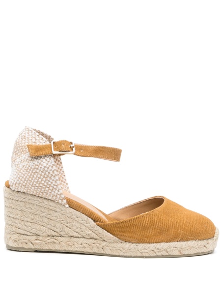 Espadrile CASTAÑER maro din material textil
