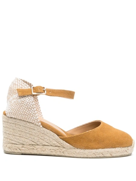 Espadrile CASTAÑER maro din material textil