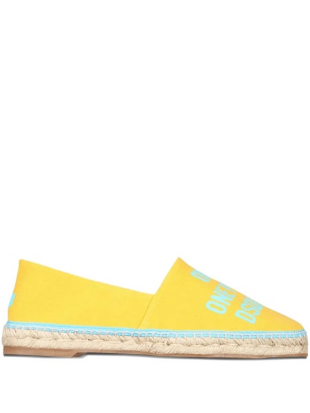 Espadrile DSQUARED2 galbene din bumbac