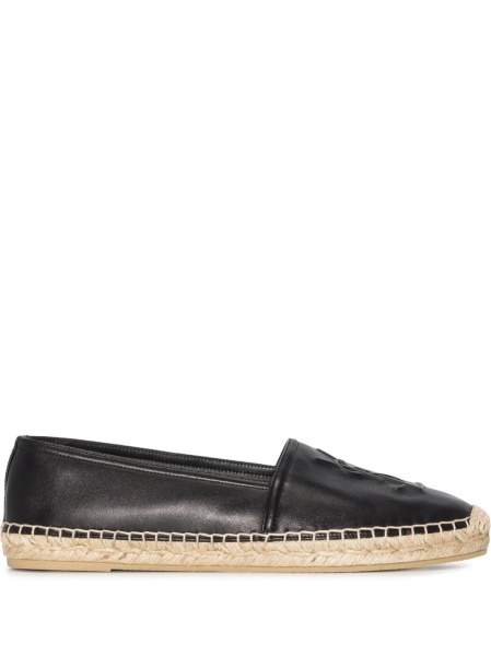 Espadrile Saint Laurent negre din piele