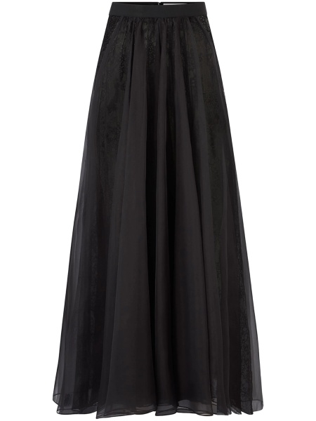 Fusta clos Nina Ricci neagra din matase
