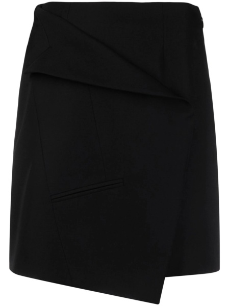 Fusta cu talie inalta Alexander McQueen neagra din lana