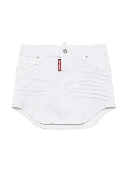 Fusta de blugi DSQUARED2 alba