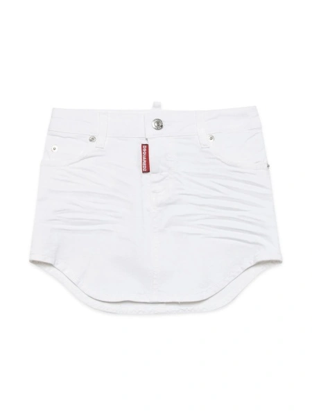 Fusta de blugi DSQUARED2 alba