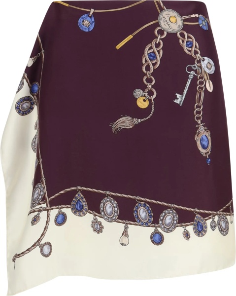 Fusta Printed silk twill Mini Skirt