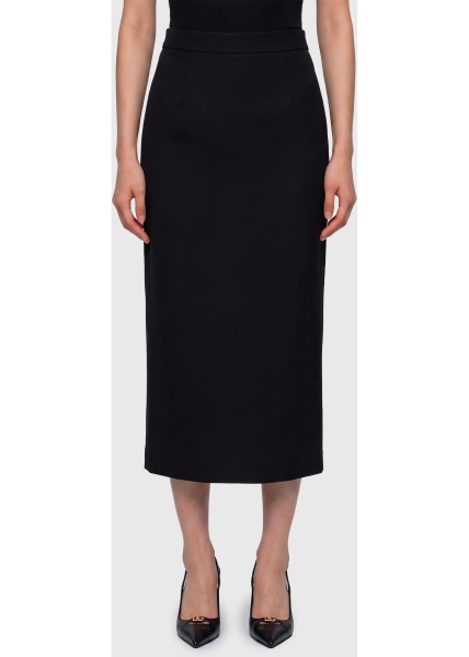 Fusta Virgin Wool Midi Skirt
