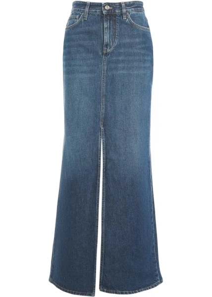 Fuste Denim maxi skirt