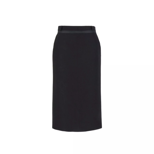 Fuste Fendi Virgin Wool Grain De Poud Skirt