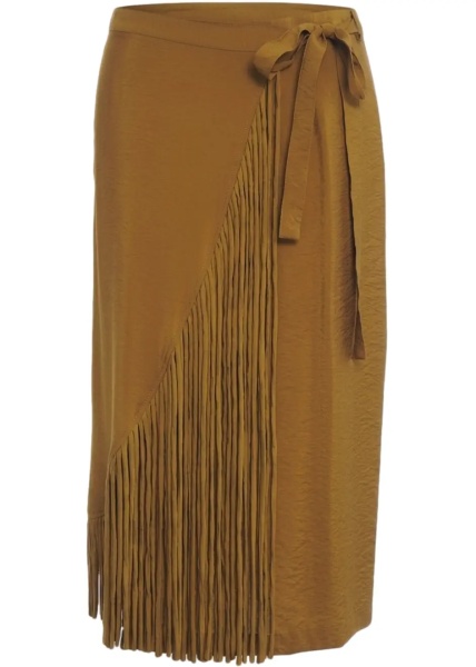 Fuste Midi skirt with fringes 'Bacedasco'