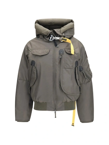 Geaca bomber Parajumpers gri din poliamida si puf