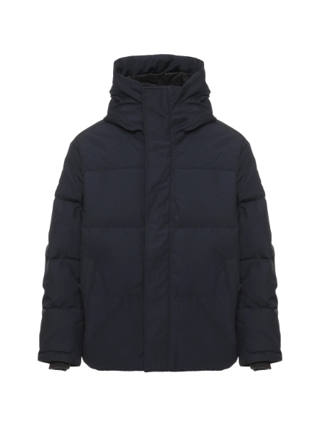 Geaca de iarna CANADA GOOSE albastra din poliester reciclat si bumbac organic