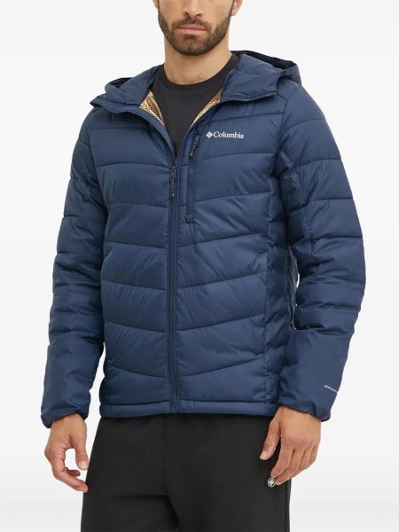 Geaca de iarna Columbia albastra din polyester