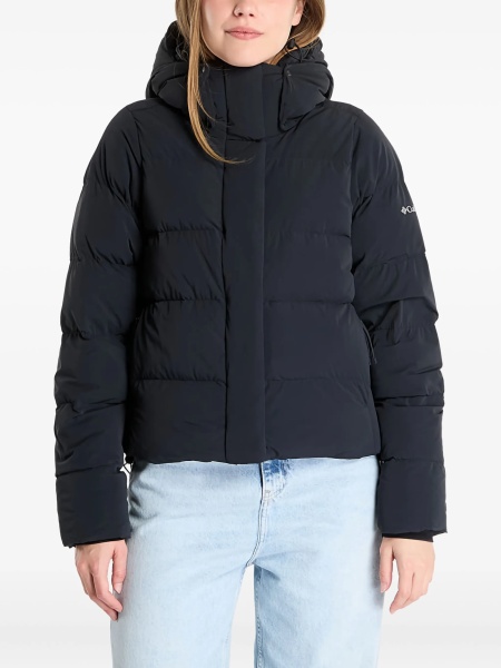 Geaca de iarna Columbia neagra din nylon si elastan