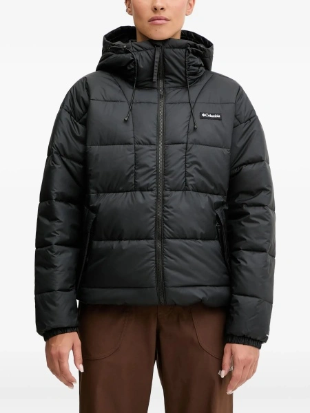 Geaca de iarna Columbia neagra din poliester reciclat