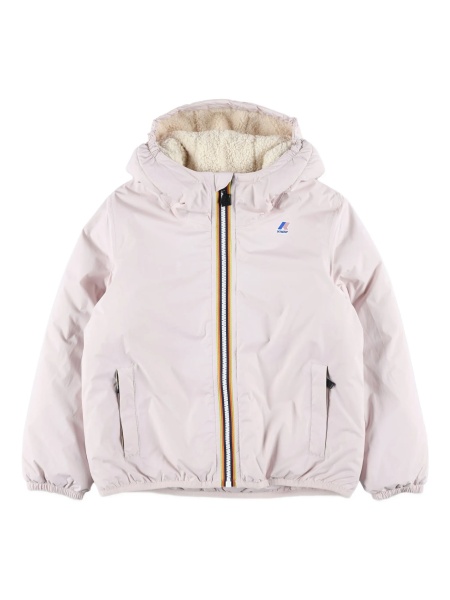 Geaca de iarna K-WAY KIDS roz din nylon