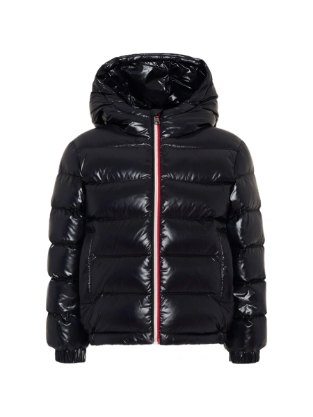 Geaca de iarna Moncler albastra din poliamida