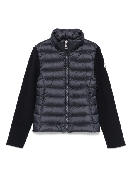 Geaca de iarna Moncler albastra din polyester si poliamida