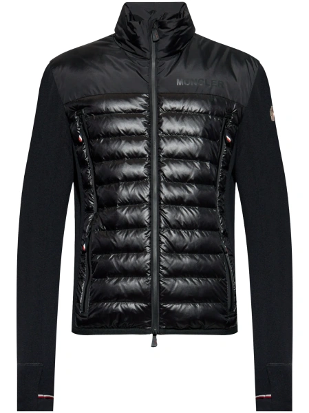 Geaca de iarna Moncler Grenoble neagra din elastan si poliamida