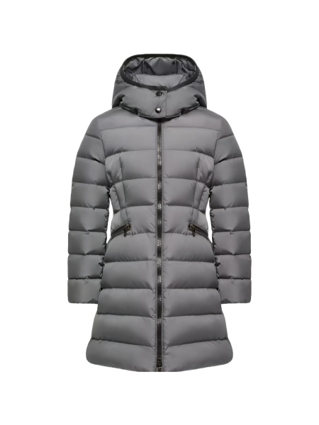 Geaca de iarna Moncler gri din poliamida