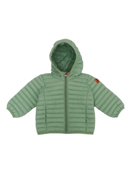Geaca de iarna Save the Duck verde din nylon
