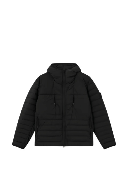 Geaca de iarna Stone Island neagra din elastan si poliamida