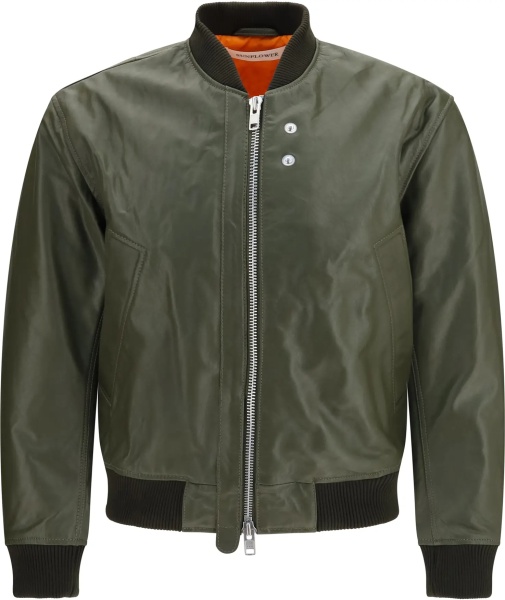 Geaca de Piele Leather Aviator Jacket