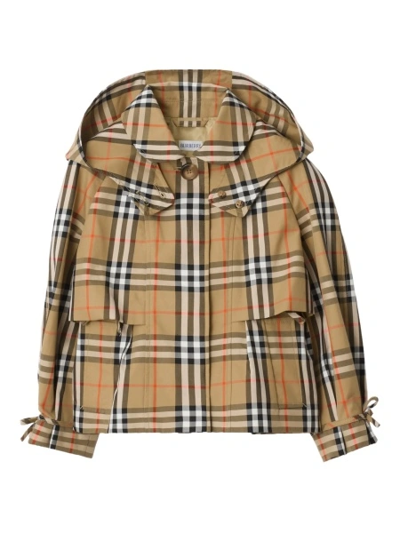Geaca de ploaie Burberry neutra din bumbac