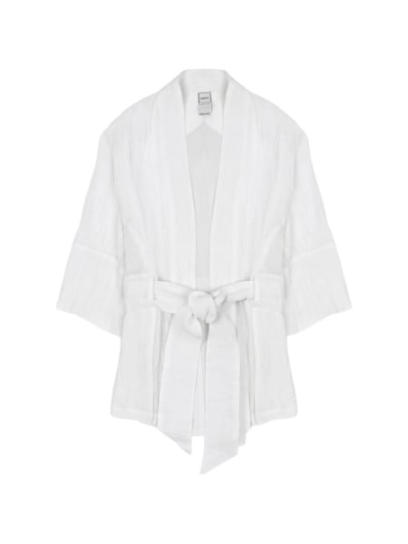 Geaca Oversize 120% LINO alba din in