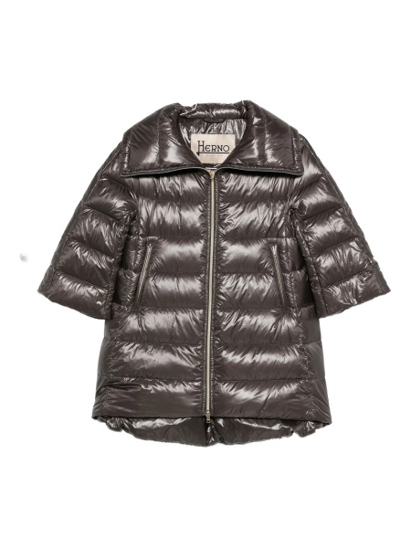 Geaca Oversize Herno gri din poliamida