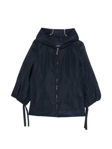 Geaca Parka Max Mara albastra din polyester