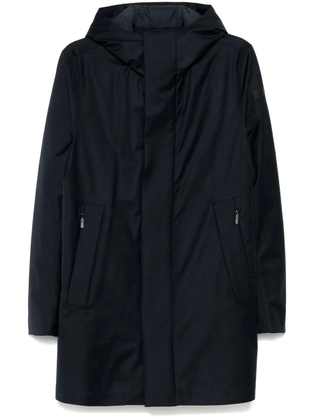 Geaca Parka RRD albastra din lana si tpu