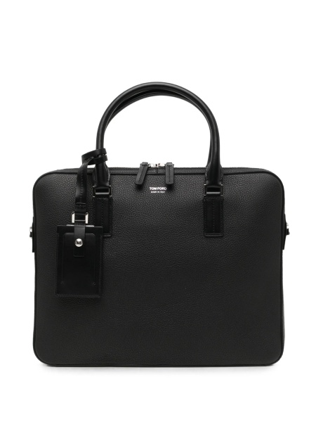 Geanta de laptop Tom Ford neagra din piele