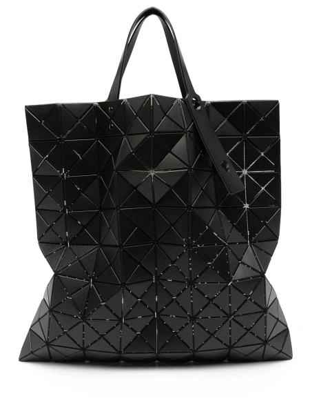 Geanta de mana BAO BAO ISSEY MIYAKE neagra din pvc si piele eco