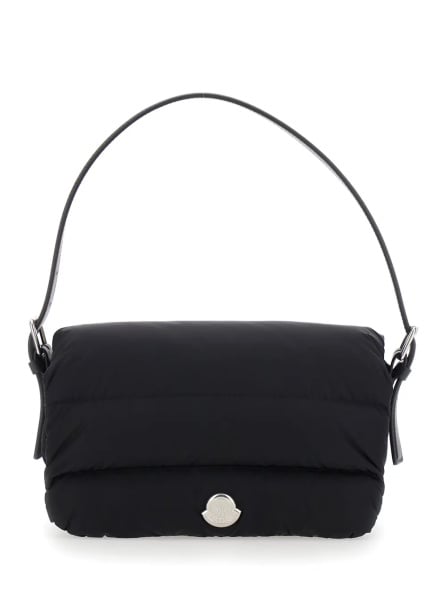 Geanta de mana 'Caradoc' Black handbagwith logo on the front in Tech Fabric for women
