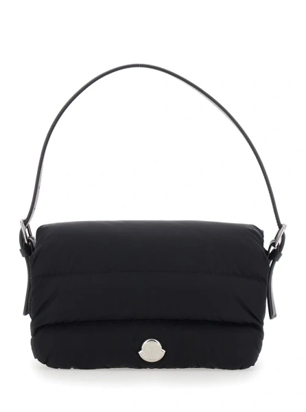 Geanta de mana 'Caradoc' Black handbagwith logo on the front in Tech Fabric for women