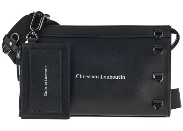 Geanta de mana Christian Louboutin neagra din piele