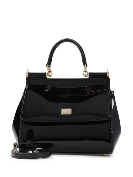 Geanta de mana Dolce & Gabbana Sicily neagra din piele