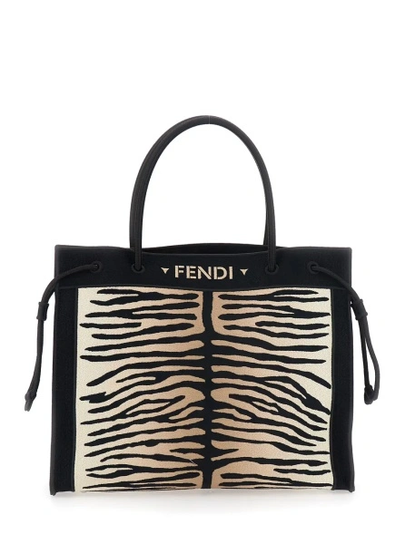Geanta de mana FENDI EDIT RICAMO