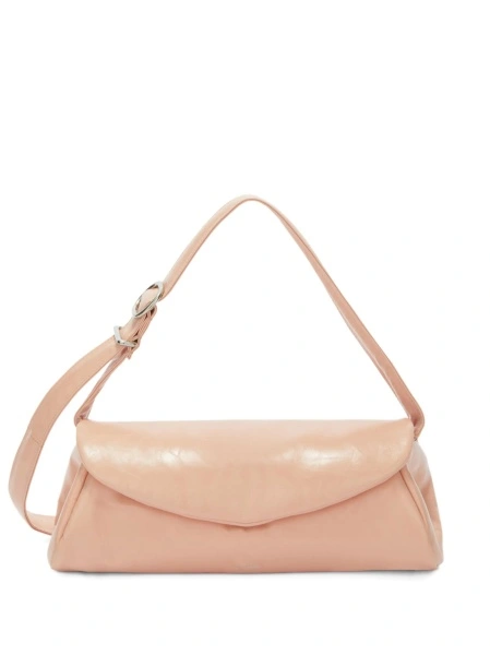 Geanta de mana Jil Sander roz din piele
