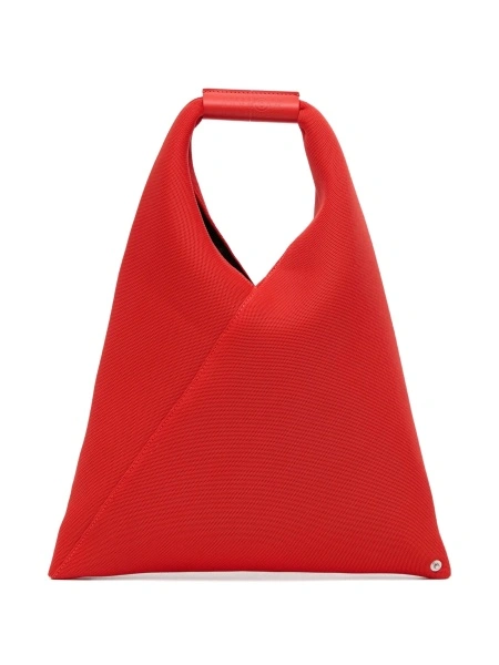 Geanta de mana MM6 Maison Margiela rosie din polyester si piele