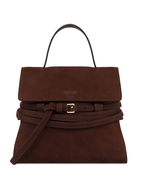 Geanta de mana Moschino maro