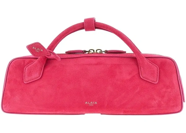 Geanta de mana Suede leather 'Le Teckel' clutch