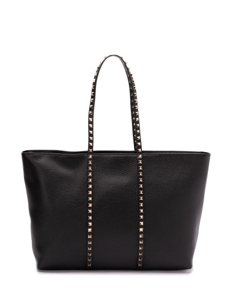 Geanta de mana Valentino Garavani Rockstud neagra din piele