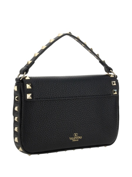 Geanta de mana Valentino Garavani Rockstud neagra din piele