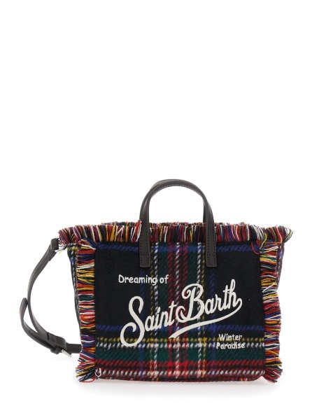 Geanta de mana Vanity Mini Wool N Bag with tartan and Tech Fabric Multicolor unisex