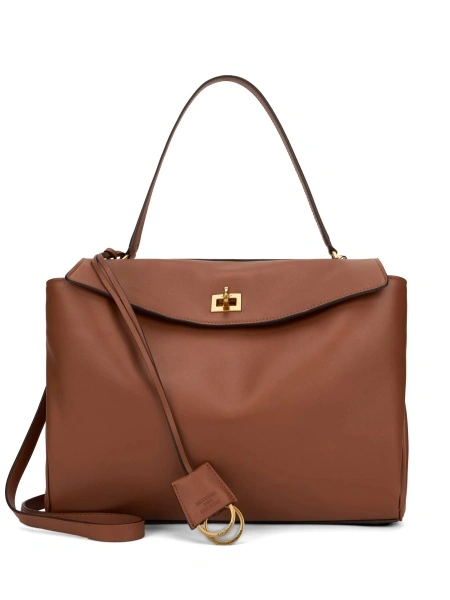 Geanta de umar Balenciaga maro din piele
